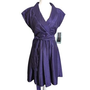Purple Wrap Dress by